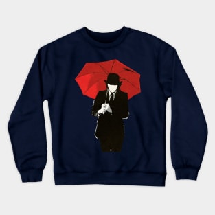 Man With Umbrella Crewneck Sweatshirt